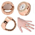 Women's Rose Gold Watch - Crystal Bezel, Adjustable Strap