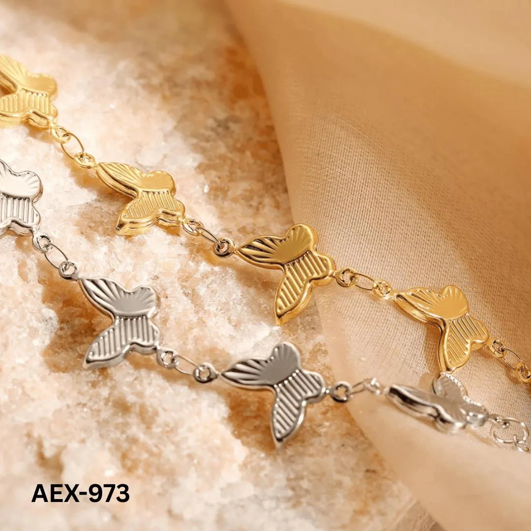 Golden Butterfly Chain Bracelet for Women - view 3