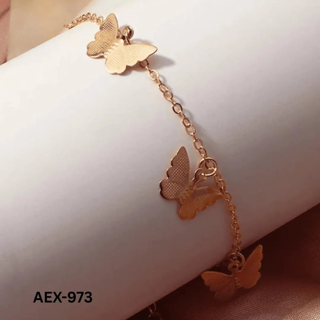 Golden Butterfly Chain Bracelet for Women - view 4