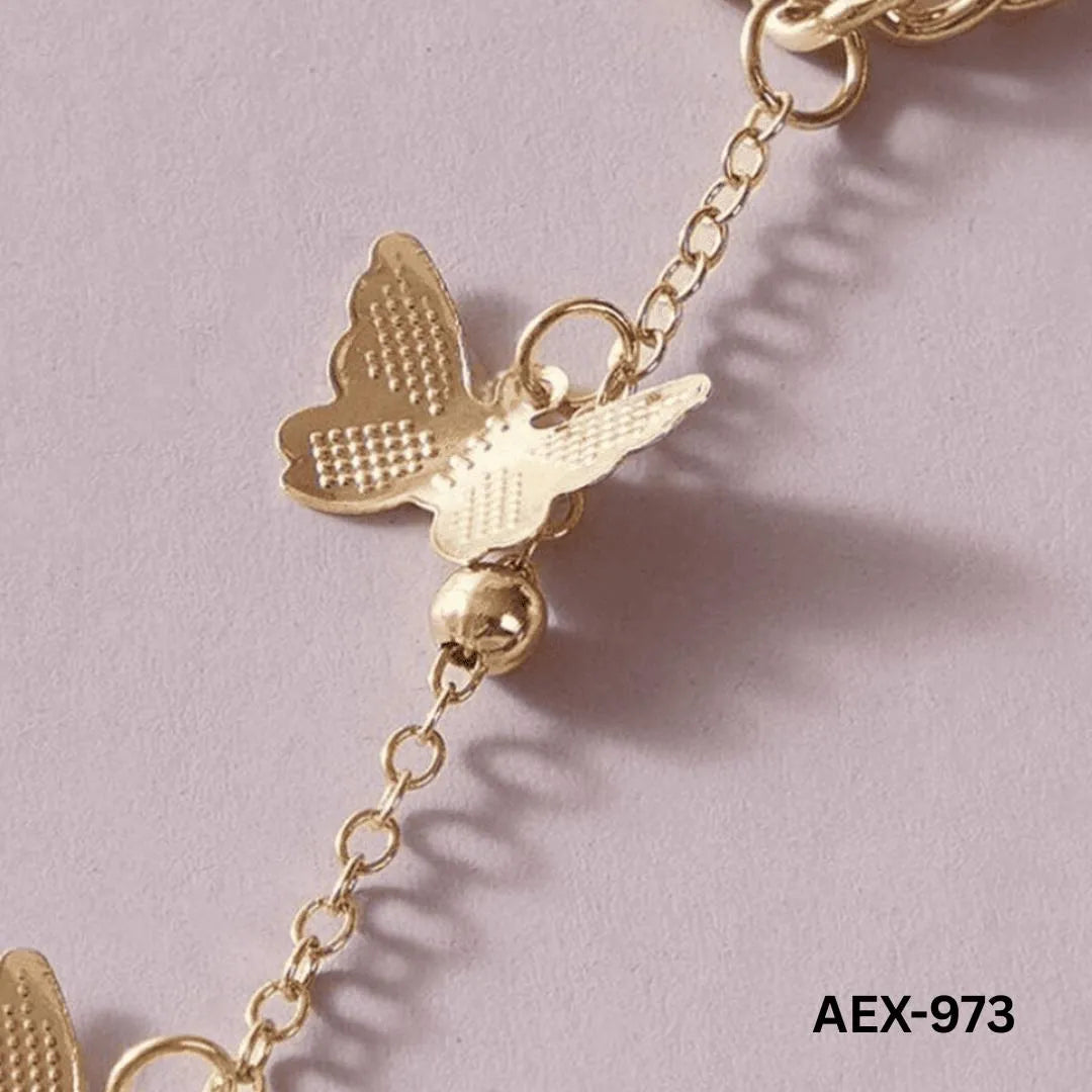 Golden Butterfly Chain Bracelet for Women - view 5