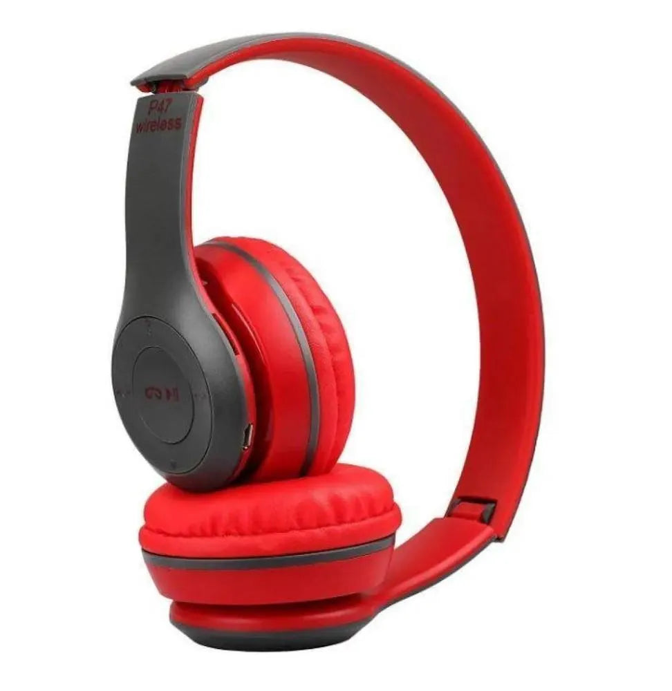 P47 Wireless Headphones Black Fast Charge Battery