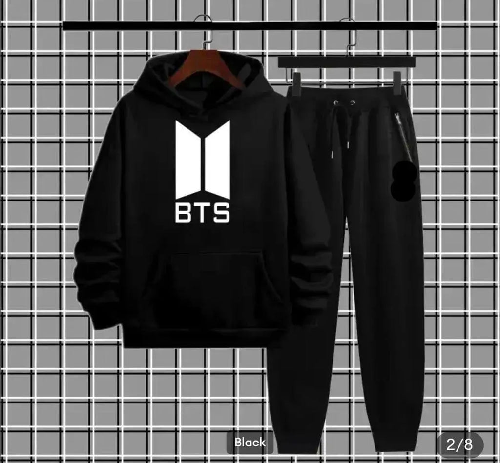 Men's Printed Hoodie Track Suit - 2 Piece Polyester