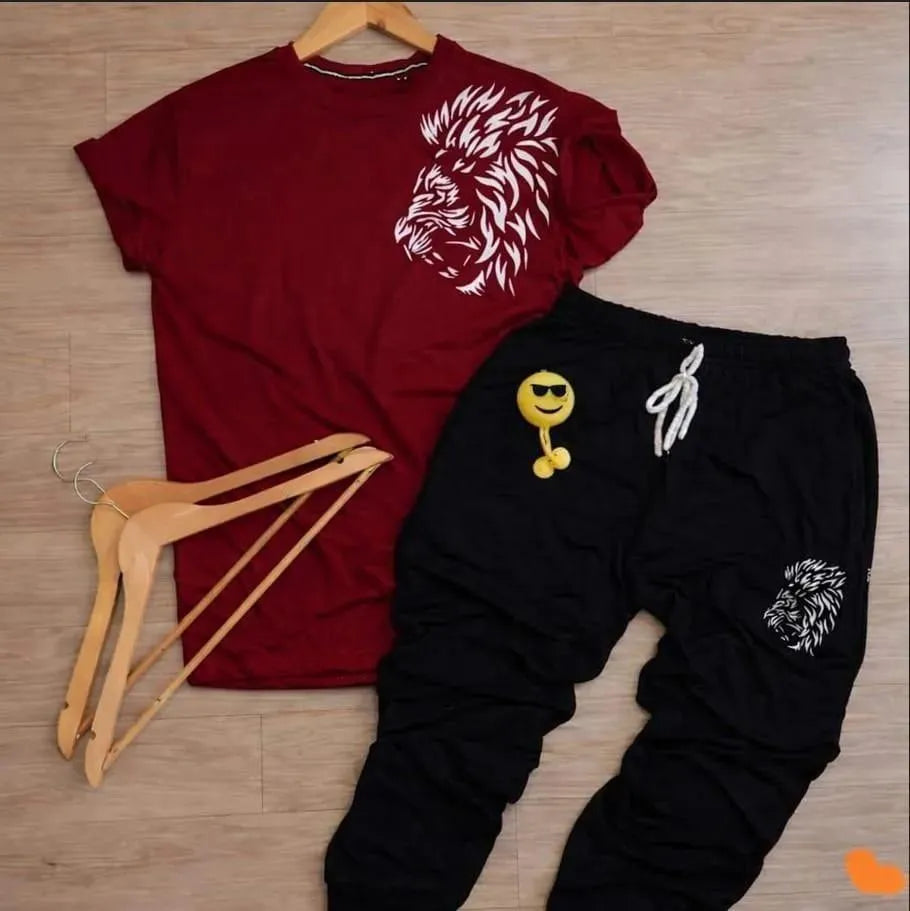 Men's Printed Polyester Track Suit - 2 Piece