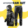 Men's Waterproof Rain Suit - Black, Full Body