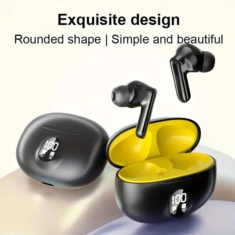 Wireless Stereo Earbuds with Bass & Touch Control