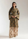 Green Printed Lawn Suit - 2-Piece Stitched