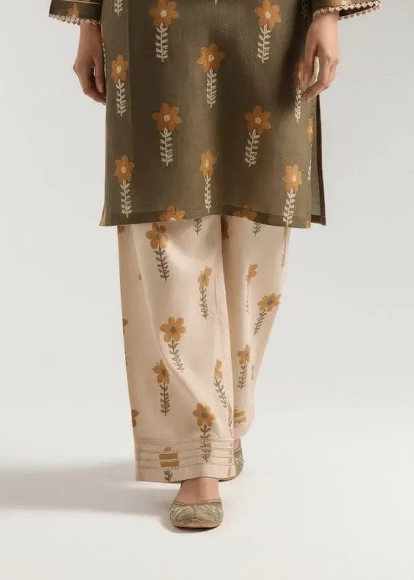 Green Printed Lawn Suit - 2-Piece Stitched - view 2