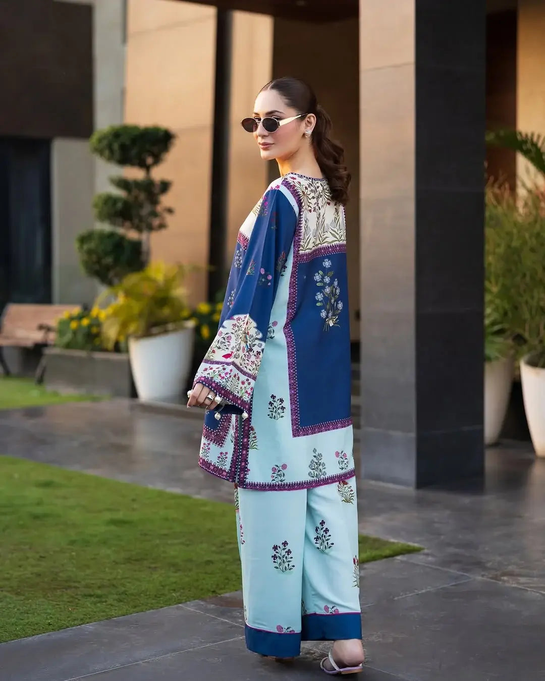 Stylish Women's Stitched Printed Outfit - 2 Pcs Set