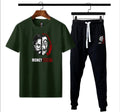 Men's Micro Interlock Track Suit - Green, 2 Piece Summer