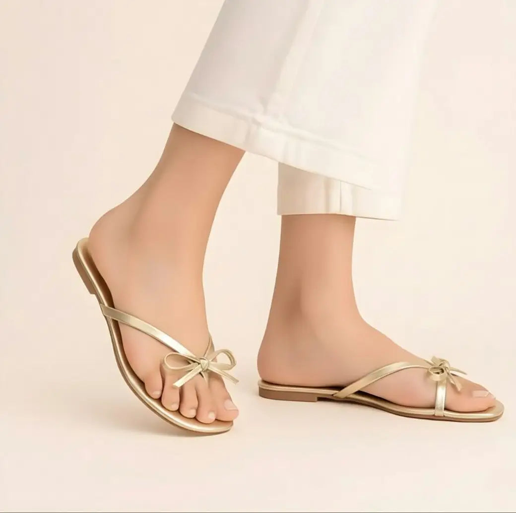 Women's Synthetic Leather Semi-Formal Slippers