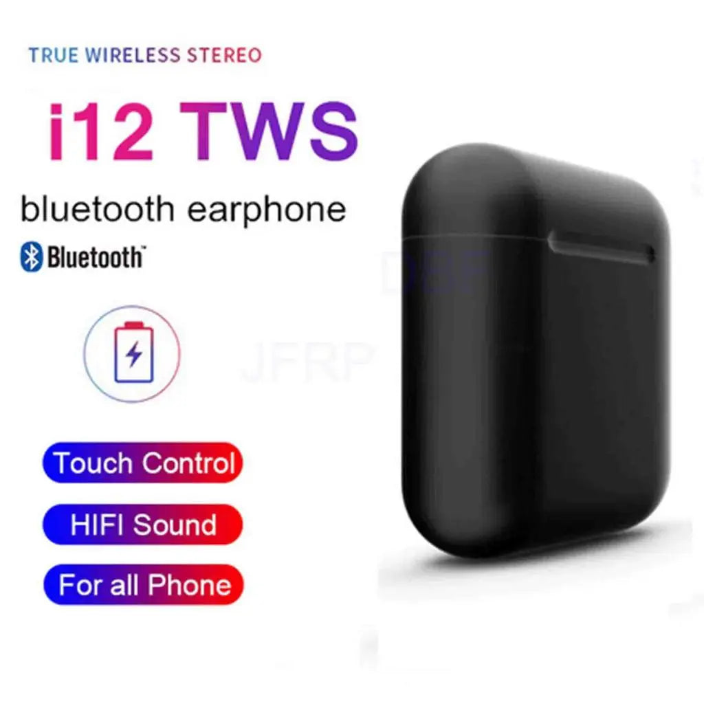 i12 TWS Wireless Earbuds | Bluetooth Earphones with Charging Case | Touch Control | HD Stereo Sound (Design 2) - view 3
