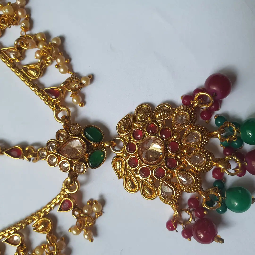Noratan Design Gold Plated Kundan Matha Patti (Design 2) - view 3