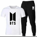 Men's Jersey Printed Track Suit - White, 2 Piece