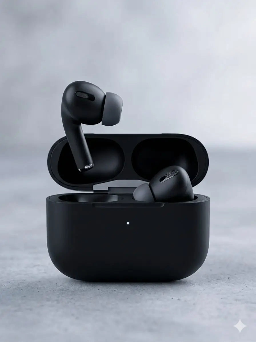 Black Long-Lasting Battery With Fast Charge 2 Earbuds (Design 2) - view 3