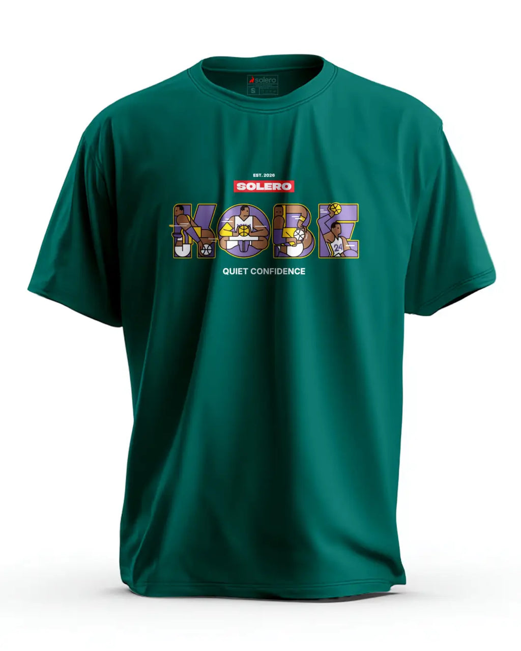 Men's Printed Cotton T-Shirt - Basketball Graphic, Round Neck