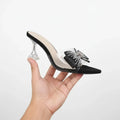 Women's Pencil Heels - Black Rexine, Size 6 to 11