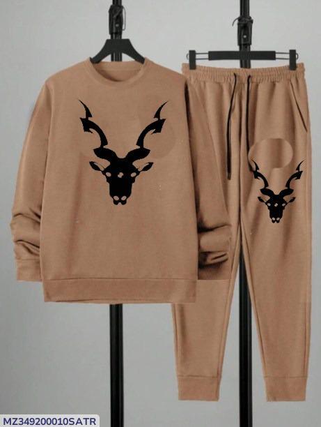 Men's Dri-Fit Track Suit - Brown Markhor Print, 2 Piece - view 5