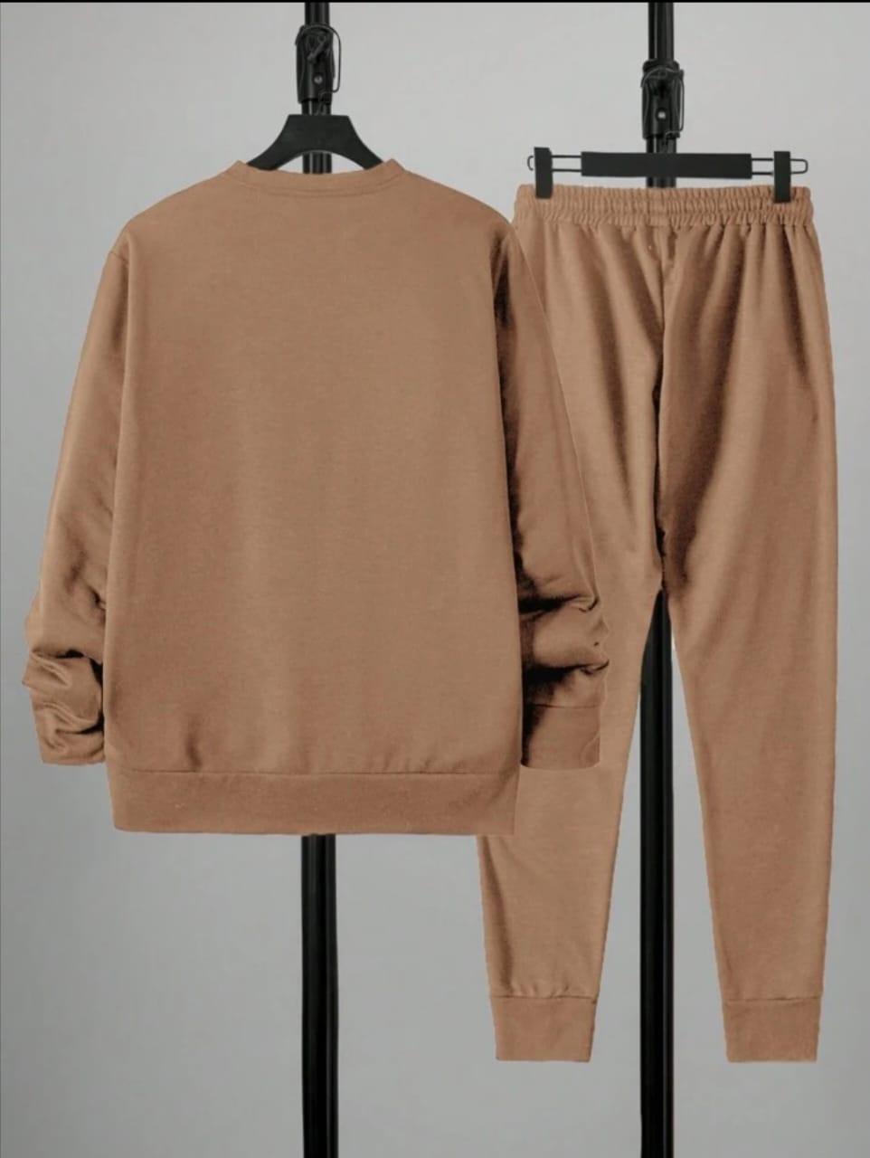 Men's Dri-Fit Track Suit - Brown Markhor Print, 2 Piece - view 2