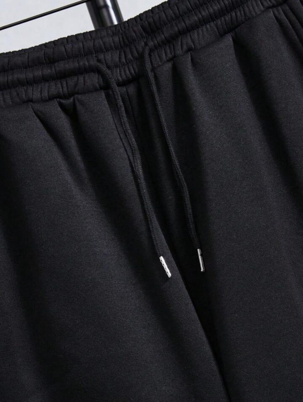 Men's Fleece Zipper Track Suit - Black, Winter, XL to 2XL - view 6