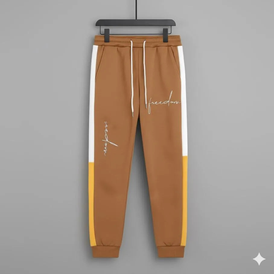 Men's Dri-Fit Track Suit - Brown with Embroidered Slogan - view 3