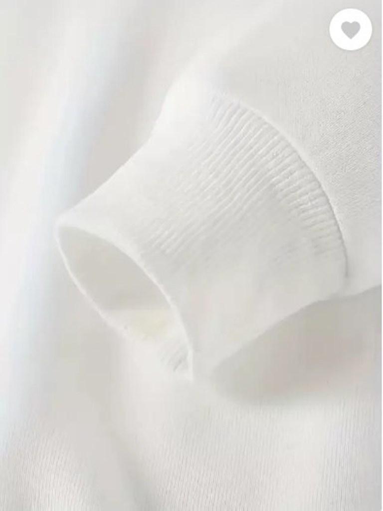 Men's Fleece Hoodie - White, Plain, Kangaroo Pocket