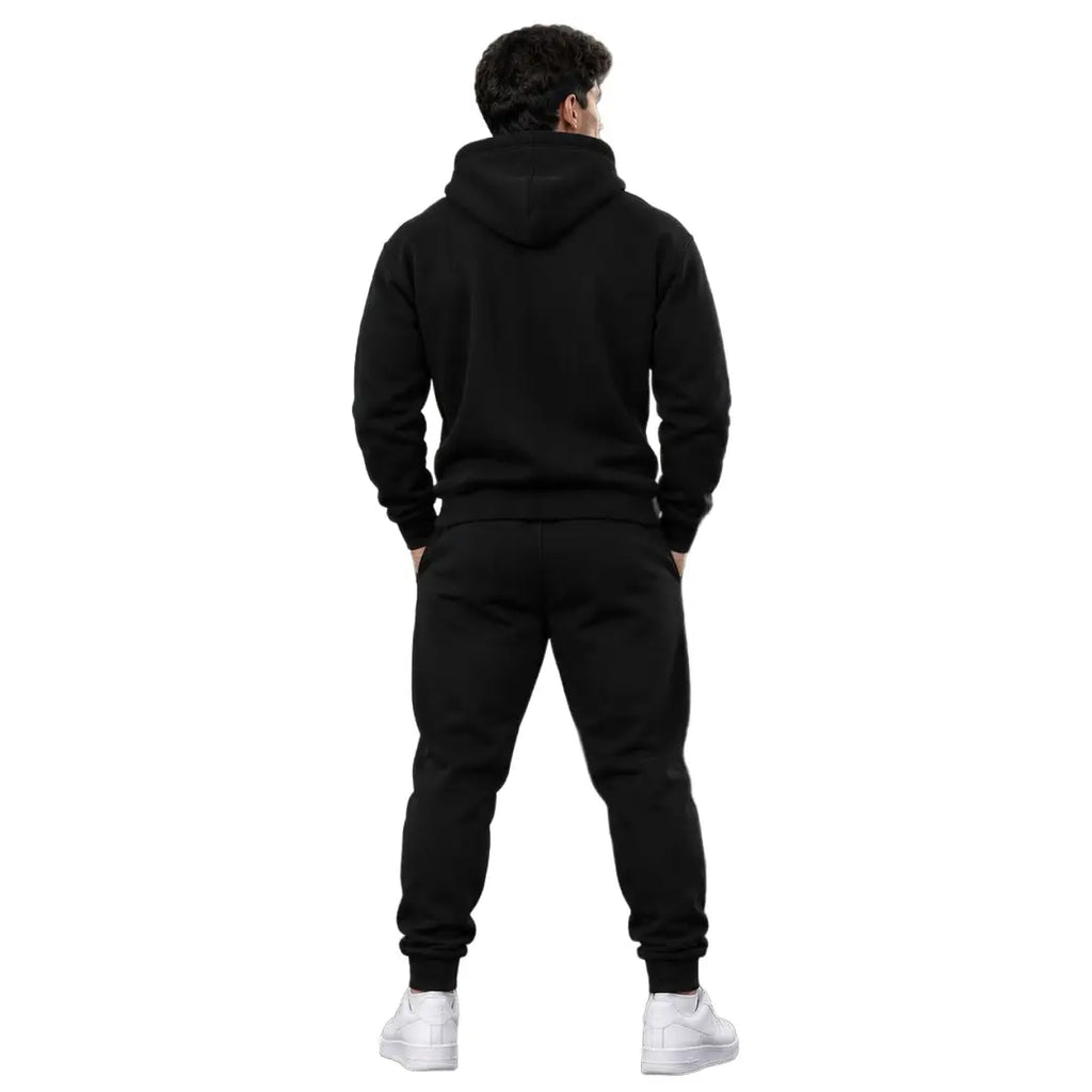 Men's Printed Fleece Tracksuit - 2 Piece, Sizes M to XL