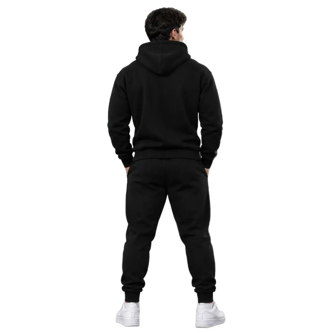 Men's Printed Fleece Tracksuit - 2 Piece, Sizes M to XL