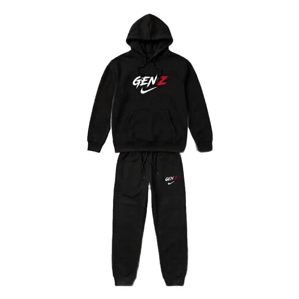 Men's Printed Fleece Tracksuit - 2 Piece, Sizes M to XL