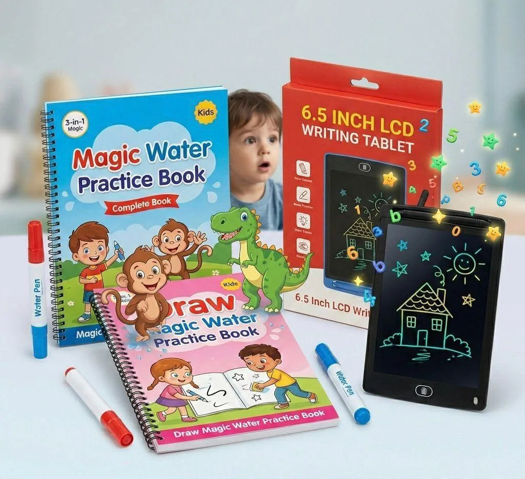 Kids Drawing & Writing Set with LCD Tablet & Water Canvases - view 2