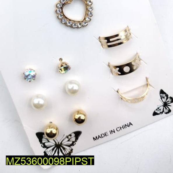 7-Piece Modern Pendant Set for Women with Zircon Earrings - view 3