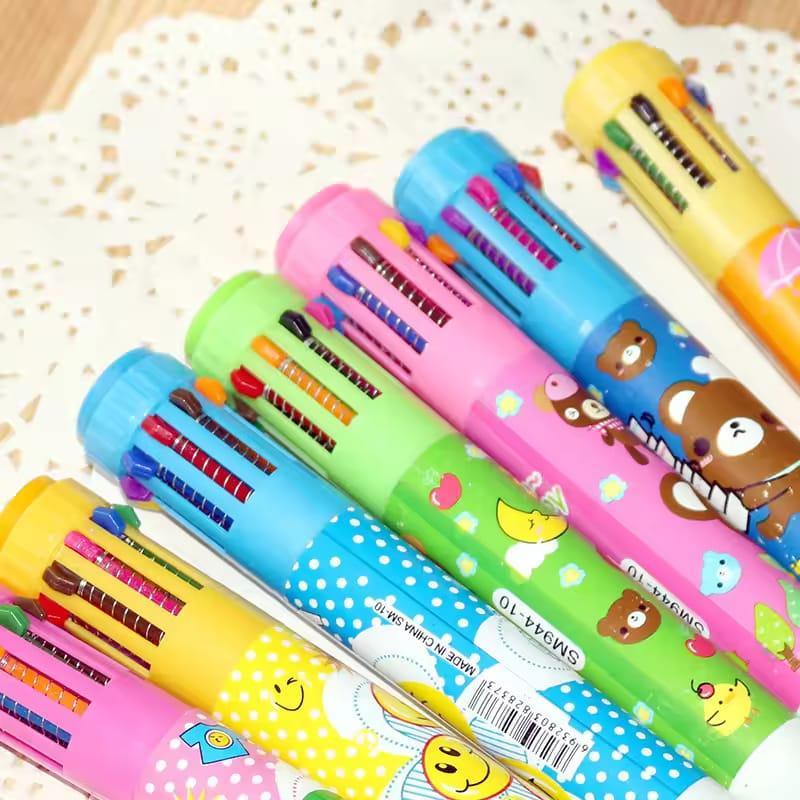 10-in-1 Color Pen for Kids ABS Plastic 2 Pcs - view 3
