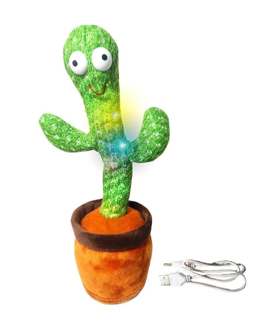 Dancing Talking Cactus Toy - Green Plush, Repeats Your Voice