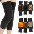 Wool Knee Warmers - Leopard Print Multicolor, Pack of 2