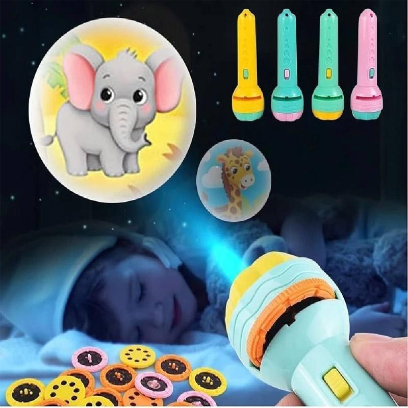 HD Projection Flashlight for Kids 90° Rotating Animal Patterns - view 5