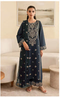 Blue Embroidered Lawn Suit - 2-Piece Unstitched