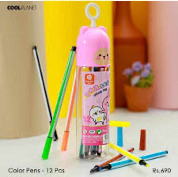 Alcohol Markers Set 12 Pcs Colorful Kids Art Supplies - view 2