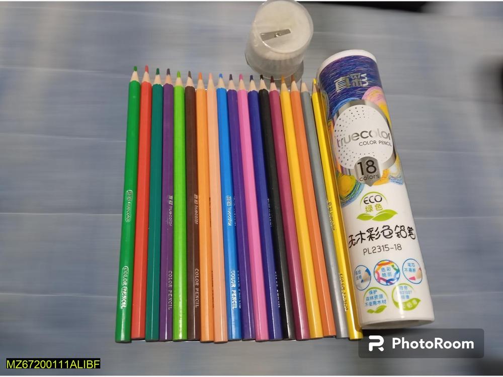 18 Color Pencils with Sharpener Set - view 2
