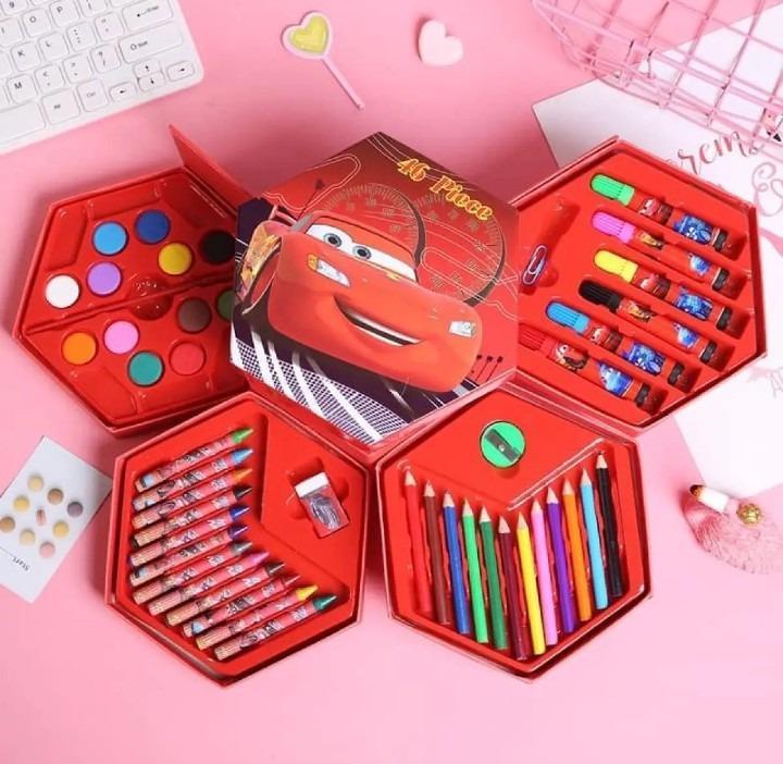 Hexagonal Coloring Kit for Kids with Princess Design - view 3