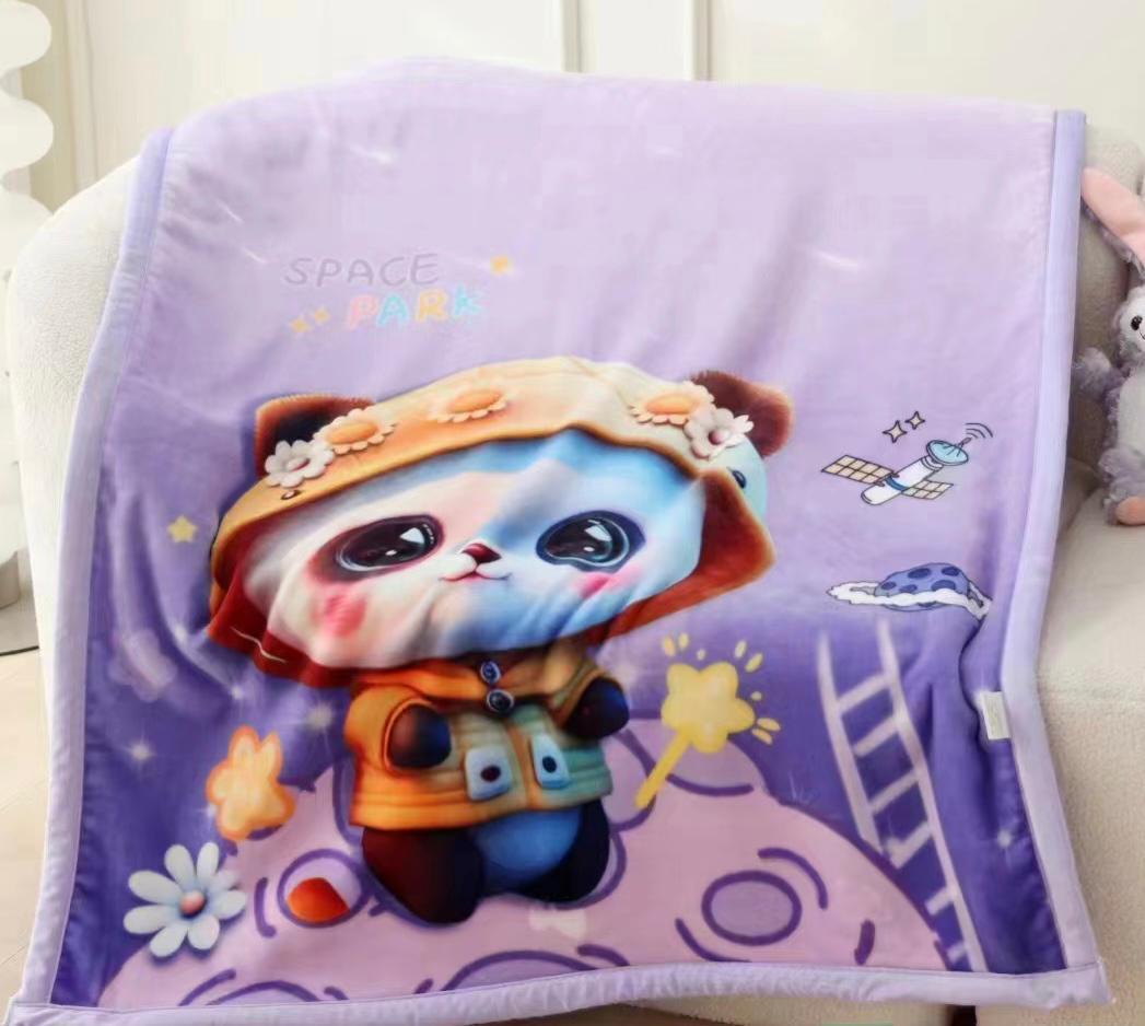 Baby Flannel Blanket - Multicolour Print, Soft Winter