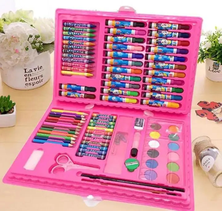 86 PCS Colouring Kit/Set With Button Box For Kids/Colour Box Set/beat Quality Colour - view 3