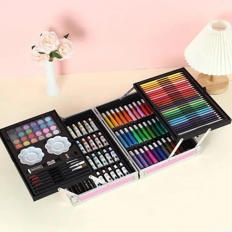 145-Piece Kids Coloring, Drawing & Painting Art Kit – Creative Gift Set for Kids - view 2