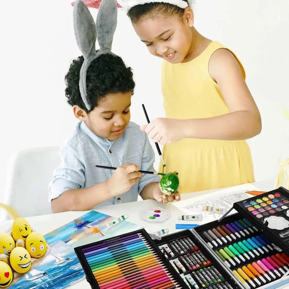 145-Piece Kids Coloring, Drawing & Painting Art Kit – Creative Gift Set for Kids - view 3