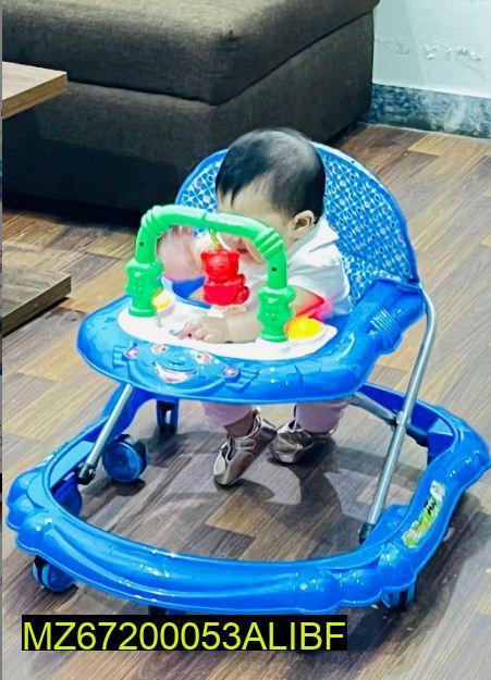 Kids Baby Walker with Toys - Blue, Durable Fiber Build - view 3