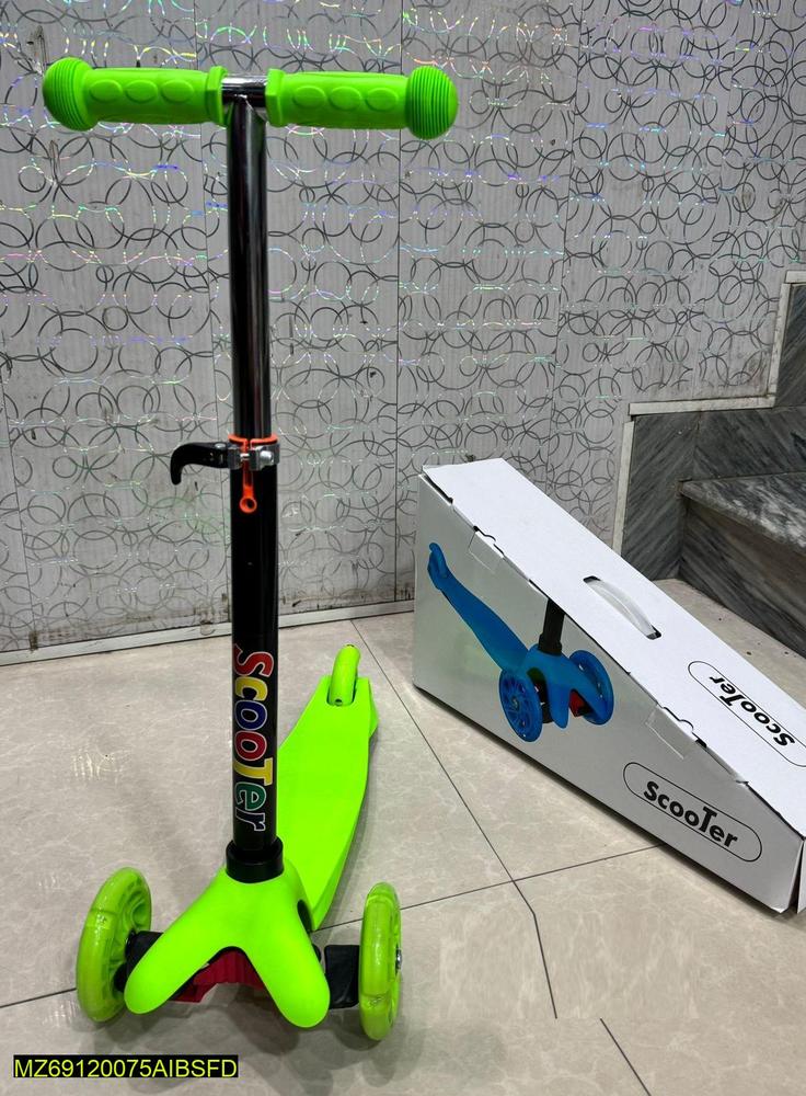 Kids Musical Scooter - Green & Black, Ages 3-8 Years - view 3