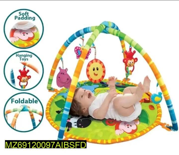 Baby Play Mat with Hanging Toys - BPA Free, Foldable - view 5