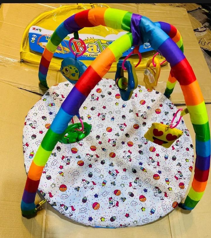 Baby Play Mat with Hanging Toys - BPA Free, Foldable - view 3