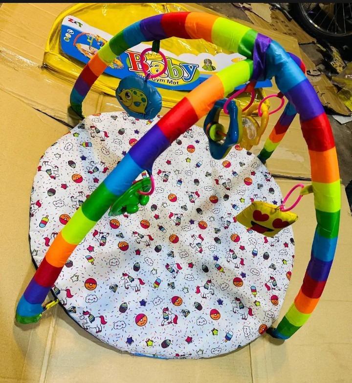 Baby Play Mat with Hanging Toys - BPA Free, Foldable - view 4