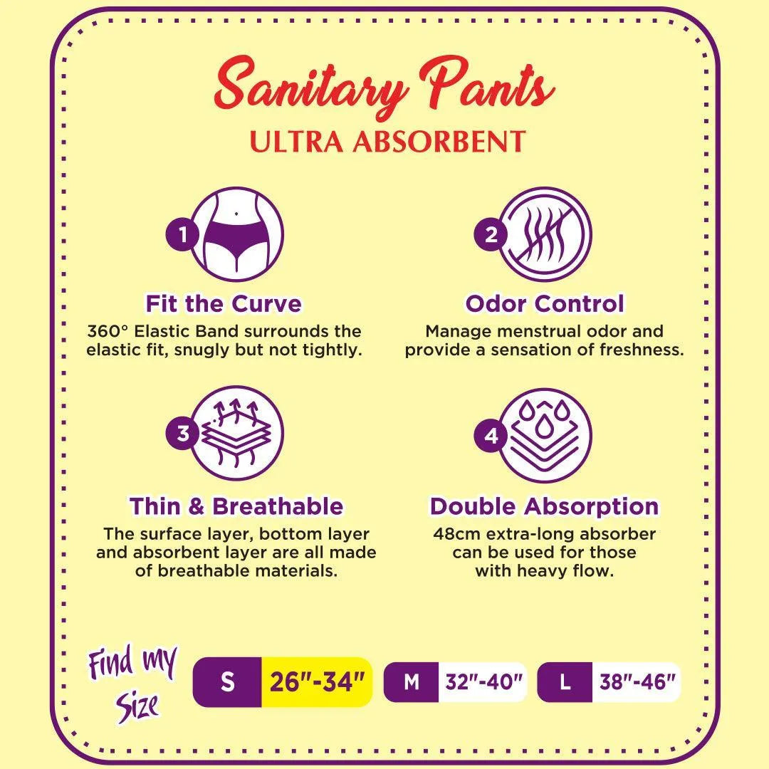 EziPants Sanitary Pants Large White 10pcs - view 6