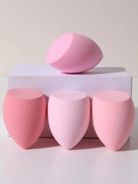 Beauty Blender Sponge - Pack of 4, Heart Shaped