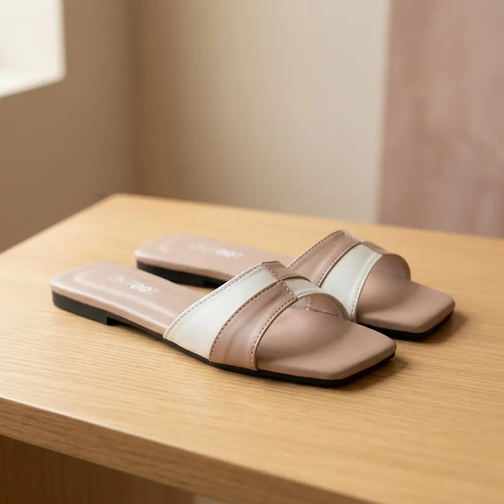Monochrome Cross Slides - 005 - Pink